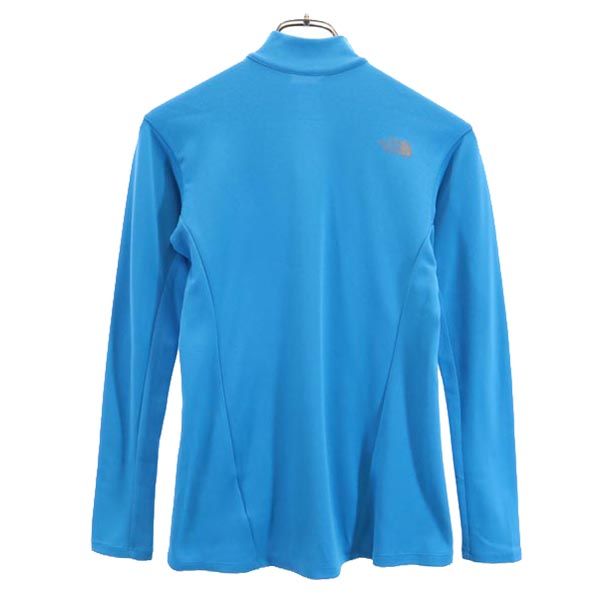 THE NORTH FACE ノースフェイス アウトドア NTW35101 長袖 ハーフジップ Tシャツ M ブルー系 レディース