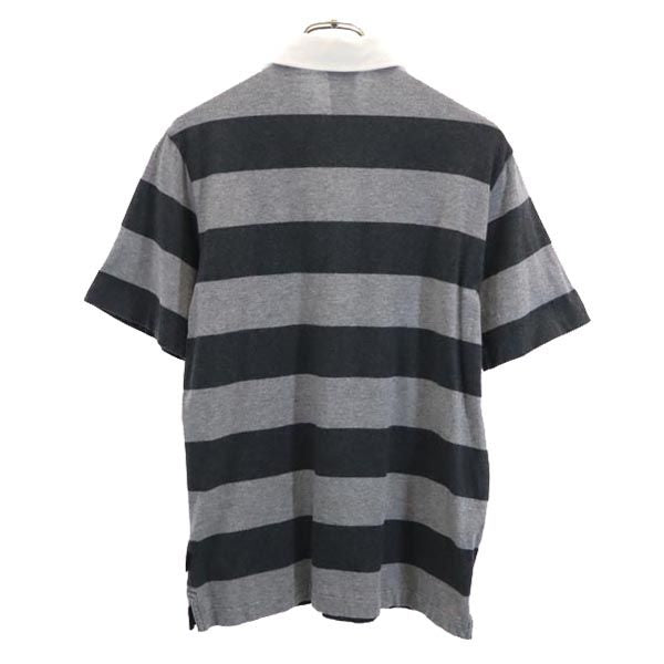 patagonia パタゴニア アウトドア ボーダー 半袖 ポロシャツ XS グレー系 メンズ