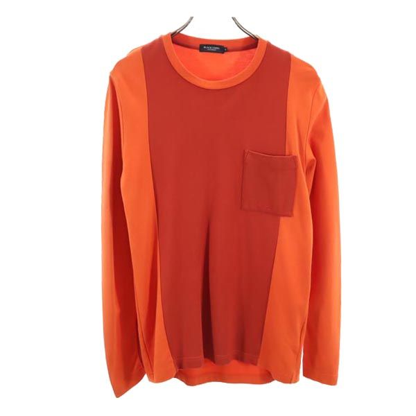 BLACK LABEL CRESTBRIDGE ブラックレーベルクレストブリッジ 長袖 Tシャツ M オレンジ ロンT メンズ