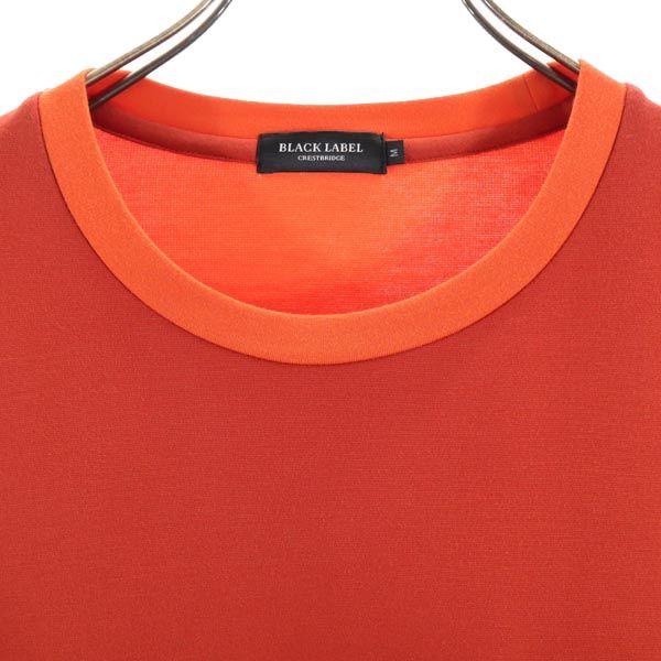 BLACK LABEL CRESTBRIDGE ブラックレーベルクレストブリッジ 長袖 Tシャツ M オレンジ ロンT メンズ