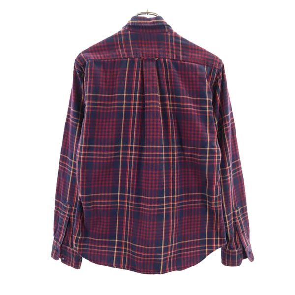 POLO SPORT RALPH LAUREN ポロスポーツ ラルフローレン 長袖 チェックシャツ M ネイビー×赤系 レディース