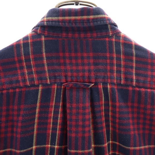 POLO SPORT RALPH LAUREN ポロスポーツ ラルフローレン 長袖 チェックシャツ M ネイビー×赤系 レディース