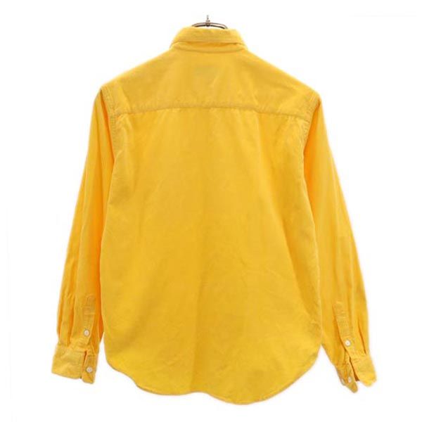 PEARLY GATES パーリーゲイツ 日本製 長袖 コーデュロイ ボタンダウンシャツ 1 イエロー系 レディース