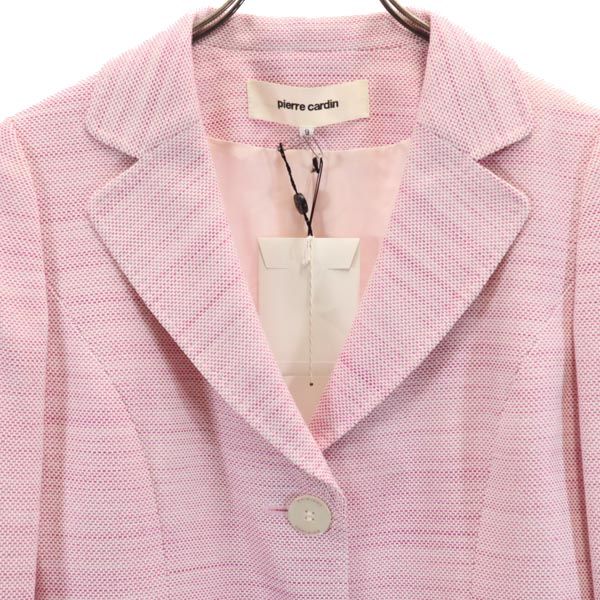 未使用 Pierre Cardin ピエールカルダン テーラードジャケット 9 ピンク系 レディース