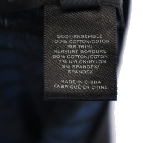 MARC BY MARC JACOBS マークバイマークジェイコブス ボーダー柄 長袖 ニット カーディガン XS ネイビー×黒 レディース