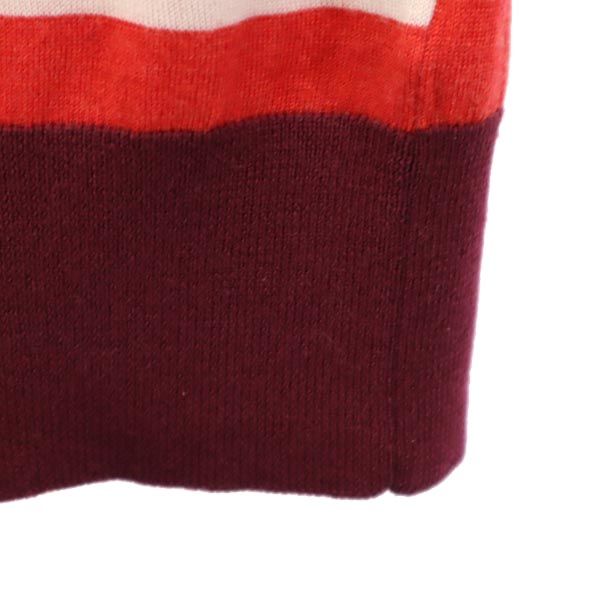 MARC BY MARC JACOBS マークバイマークジェイコブス ボーダー柄 長袖 セーター XS 赤系 ニット メンズ