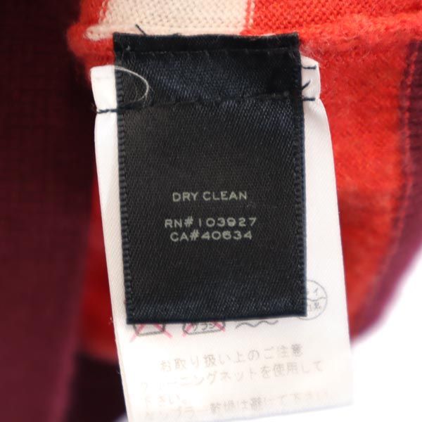 MARC BY MARC JACOBS マークバイマークジェイコブス ボーダー柄 長袖 セーター XS 赤系 ニット メンズ