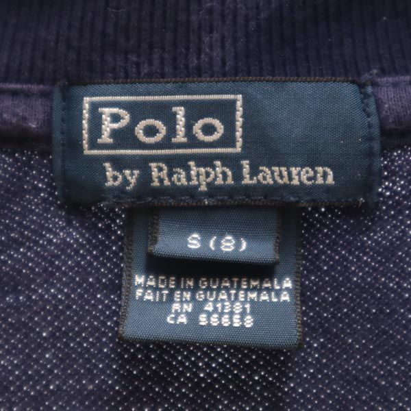 Polo by Ralph Lauren ポロバイラルフローレン ボーダー 半袖 ポロシャツ S(8) 鹿の子 キッズ