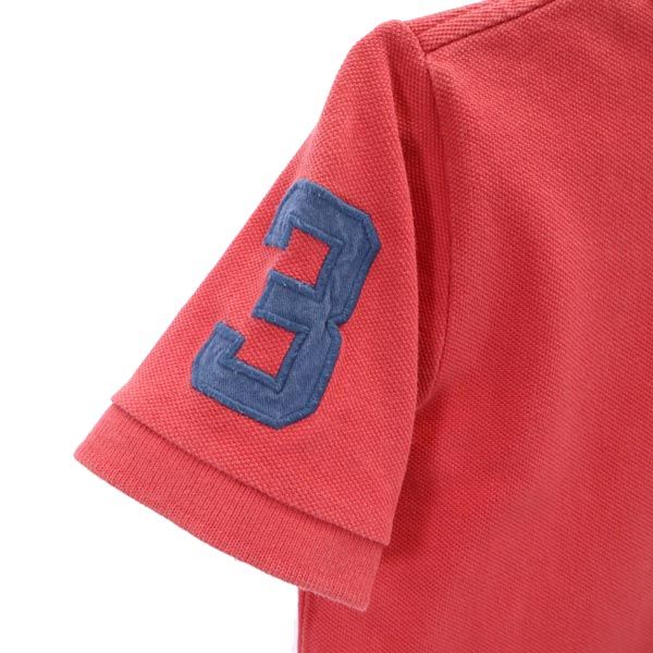Polo by Ralph Lauren ポロバイラルフローレン 半袖 ポロシャツ 6 オレンジ系 鹿の子 キッズ