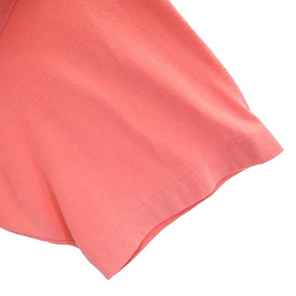 Hanes ヘインズ 80s 90s USA製 ヴィンテージ プリント 半袖 Tシャツ L ピンク系 メンズ