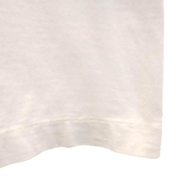 オンザビーチ 両面プリント 半袖 クルーネック Tシャツ 白系 ON THE BEACH メンズ