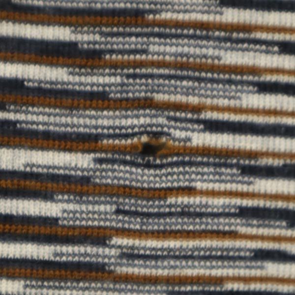 Missoni ミッソーニ イタリア製 ウールブレンド 総柄 長袖 ニット カットソー 40 ブラウン系 レディース