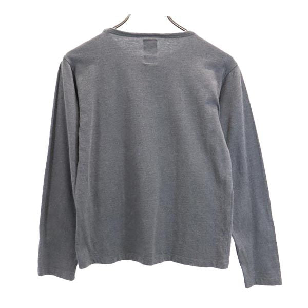 NEIGHBORHOOD ネイバーフッド りんご柄 プリント 長袖 Tシャツ 1 グレー ロンT メンズ