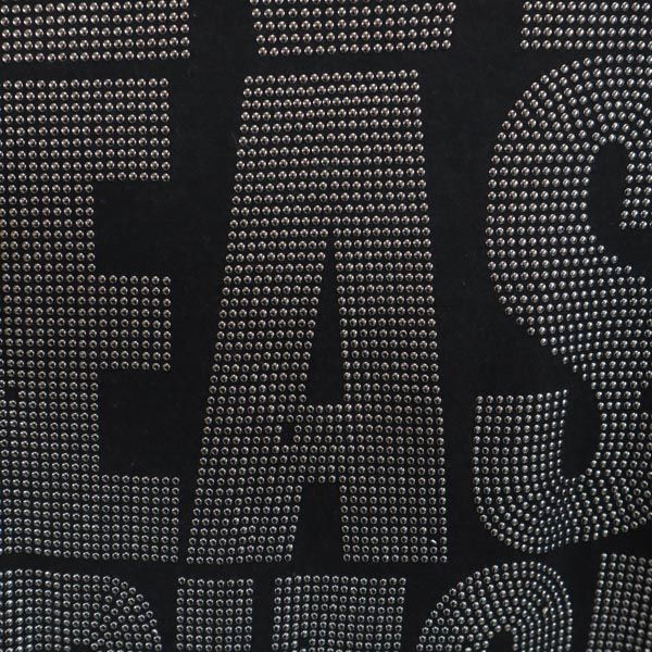 glamb グラム ラインストーン ロゴ 長袖 ラインストーン Tシャツ ブラック ロンT レディース