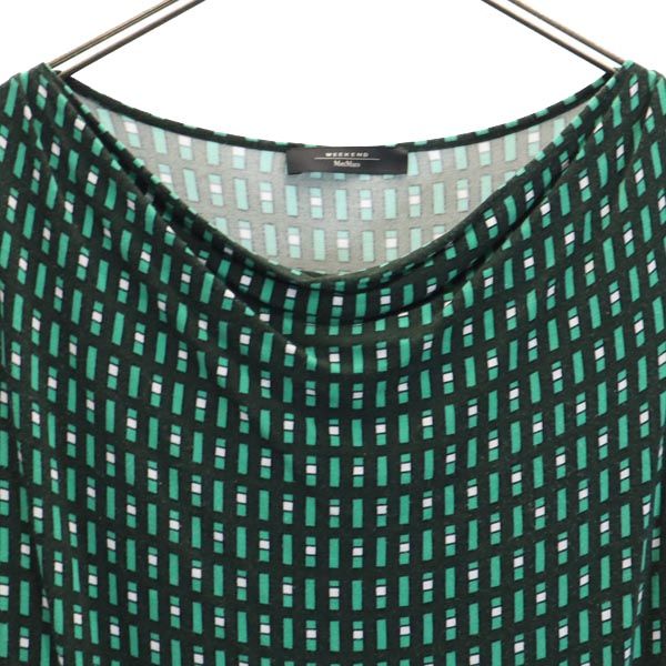 MAX MARA マックスマーラ ウィークエンド 総柄 長袖 カットソー グリーン系 WEEKEND レディース