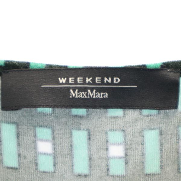 MAX MARA マックスマーラ ウィークエンド 総柄 長袖 カットソー グリーン系 WEEKEND レディース