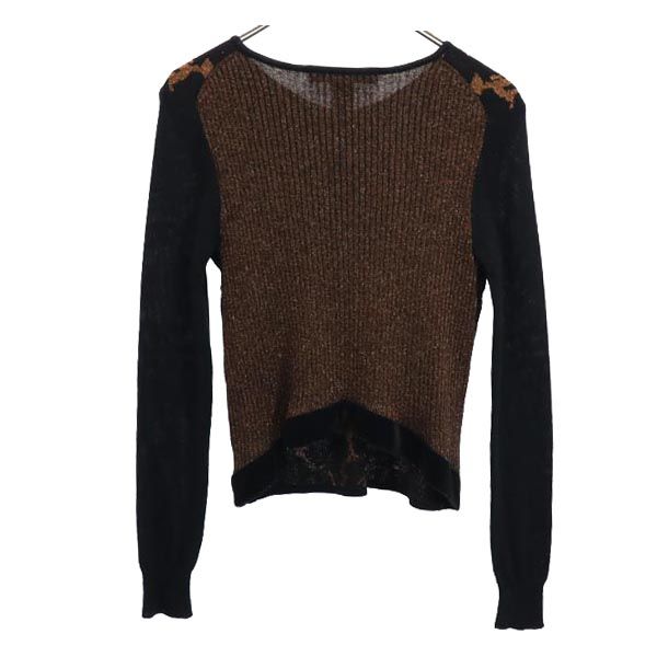 MARC BY MARC JACOBS マークバイマークジェイコブス ウールブレンド 長袖 ニット カーディガン XS ブラック系 レディース