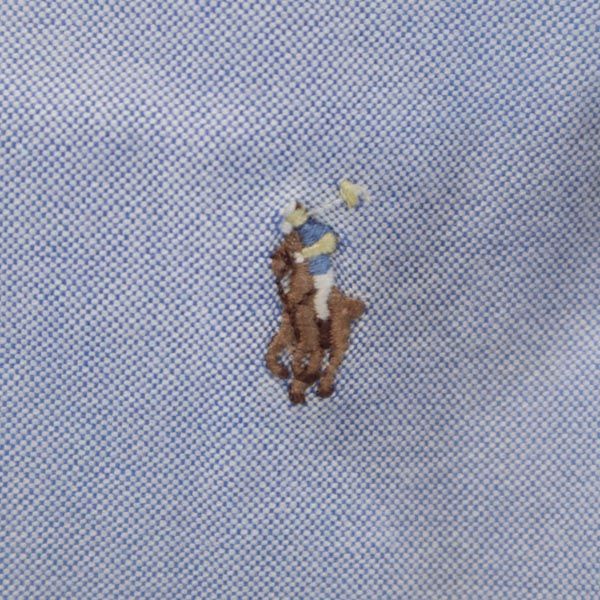 RALPH LAUREN ラルフローレン 長袖 オックスフォード ボタンダウンシャツ 2/2T ブルー キッズ