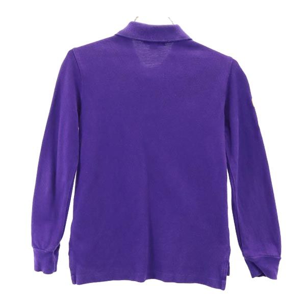 POLO RALPH LAUREN ポロラルフローレン ビッグポニー 長袖 ポロシャツ 6 パープル キッズ