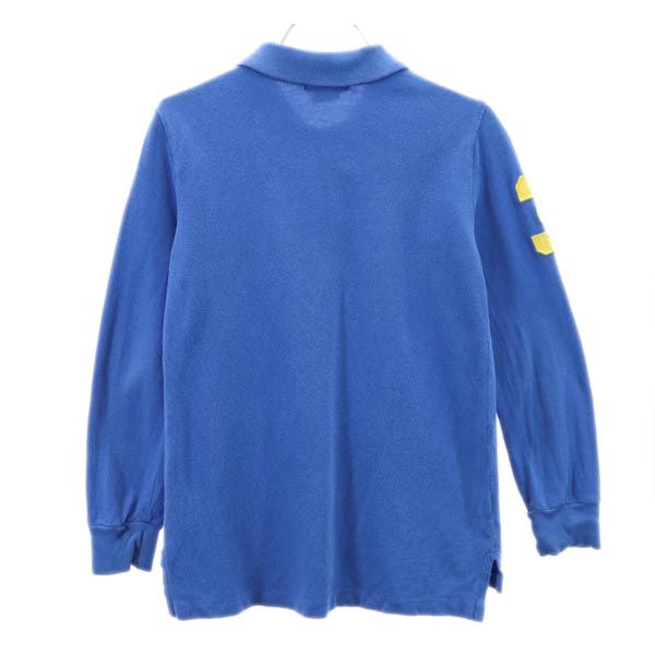 ポロバイラルフローレン ビッグポニー 長袖 ポロシャツ 7 ブルー Polo by Ralph Lauren キッズ