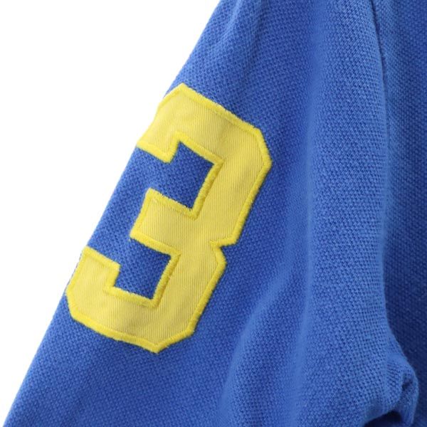 ポロバイラルフローレン ビッグポニー 長袖 ポロシャツ 7 ブルー Polo by Ralph Lauren キッズ