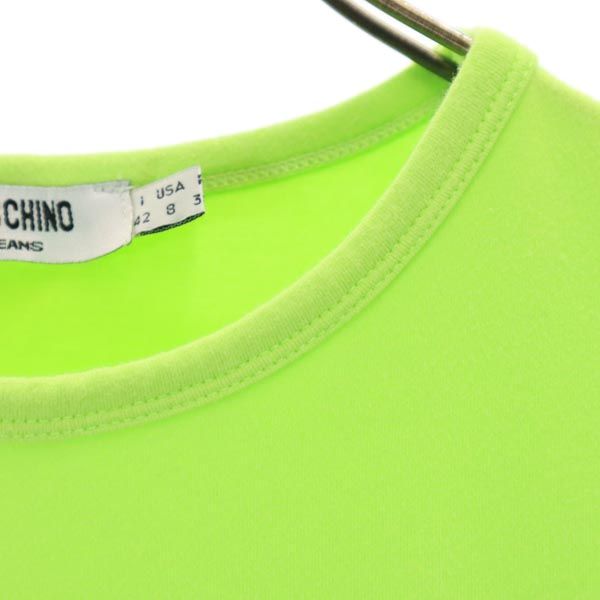 MOSCHINO モスキーノ 半袖 Tシャツ USA8 グリーン系 スパンコール レディース