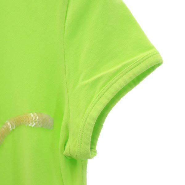 MOSCHINO モスキーノ 半袖 Tシャツ USA8 グリーン系 スパンコール レディース