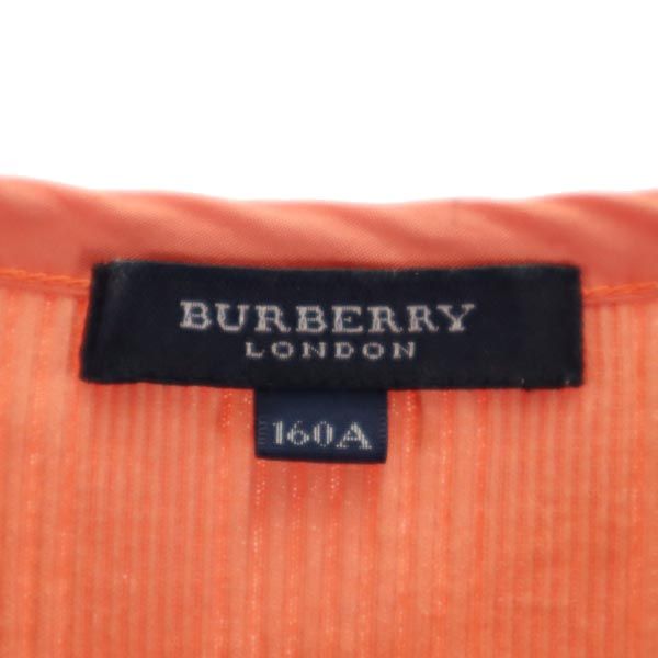 バーバリー 三陽商会 半袖 ヘンリーネック Tシャツ 160A オレンジ系 BURBERRY キッズ