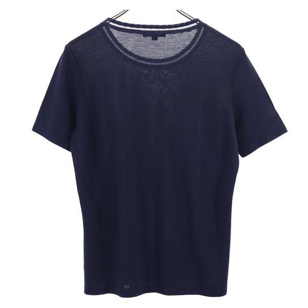BURBERRY バーバリー 三陽商会 半袖 クルーネック Tシャツ 38 ネイビー レディース