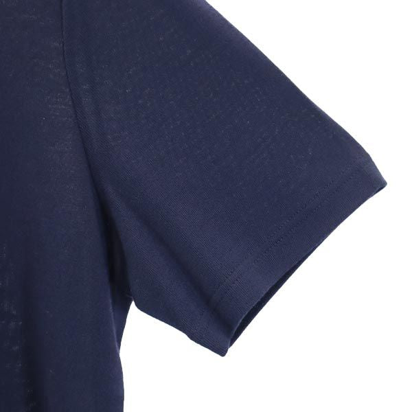 BURBERRY バーバリー 三陽商会 半袖 クルーネック Tシャツ 38 ネイビー レディース