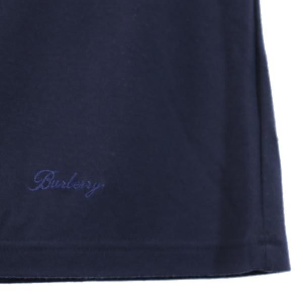 BURBERRY バーバリー 三陽商会 半袖 クルーネック Tシャツ 38 ネイビー レディース