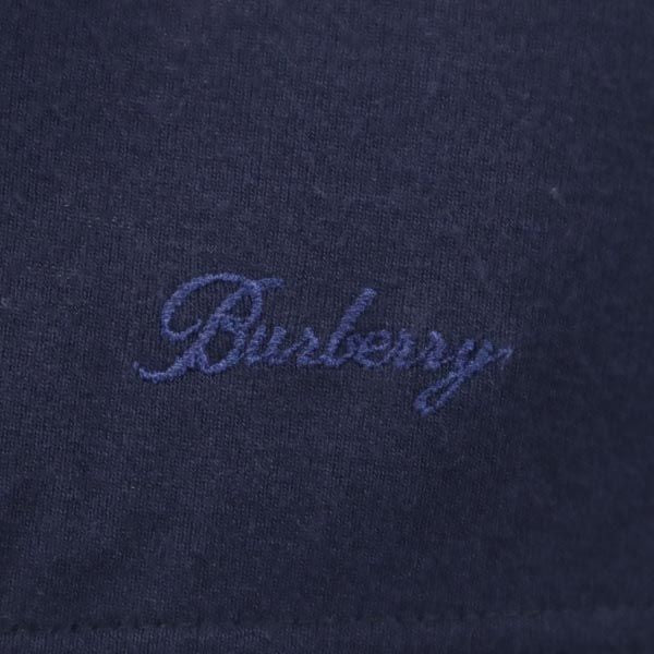 BURBERRY バーバリー 三陽商会 半袖 クルーネック Tシャツ 38 ネイビー レディース
