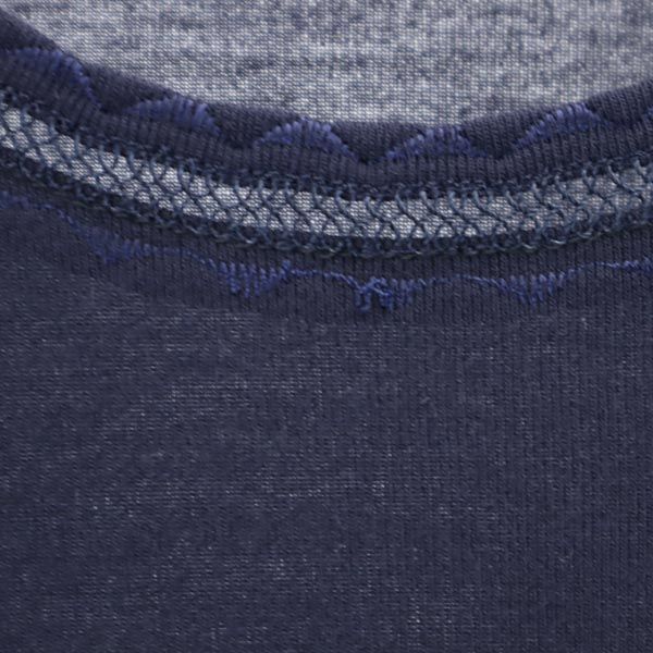 BURBERRY バーバリー 三陽商会 半袖 クルーネック Tシャツ 38 ネイビー レディース