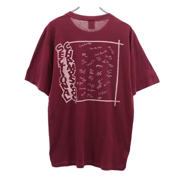 JERZEES ジャージーズ 90s オールド USA製 半袖 Tシャツ XXL えんじ メンズ