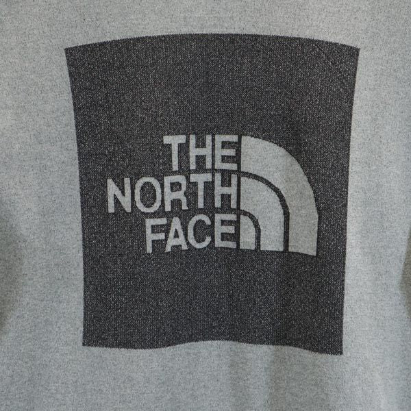 THE NORTH FACE ノースフェイス アウトドア バックプリント 半袖 Tシャツ S グレー ストレッチ レディース