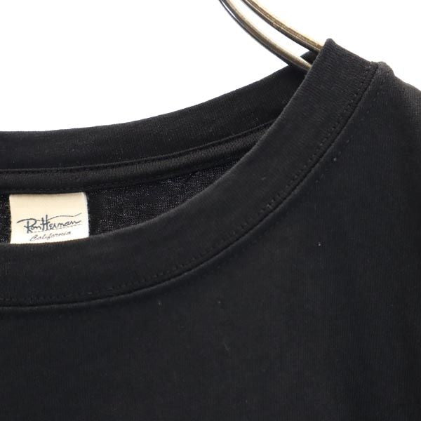 Ron Herman ロンハーマン 日本製 半袖 Tシャツ XS 黒 袖リボン レディース