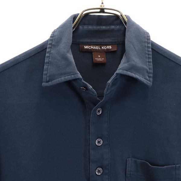 Michael Kors マイケルコース 半袖 ポロシャツ S ネイビー メンズ