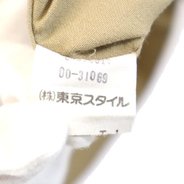 RALPH LAUREN ラルフローレン 長袖 シャツ L カーキ系 エルボーパッチ レディース