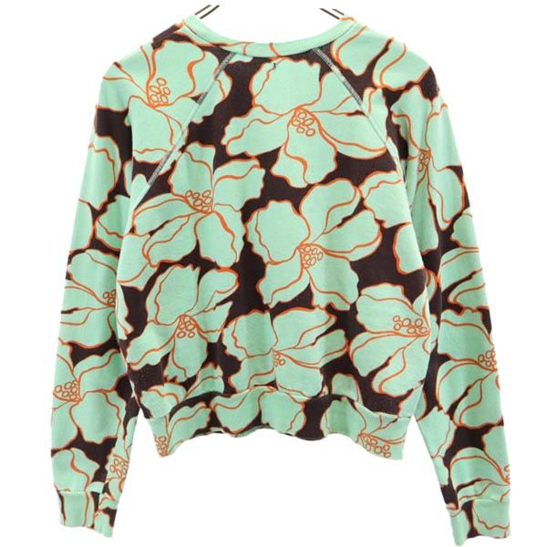 SPORTMAX CODE スポーツマックスコード 総柄 長袖 スウェット トレーナー XL グリーン系 レディース