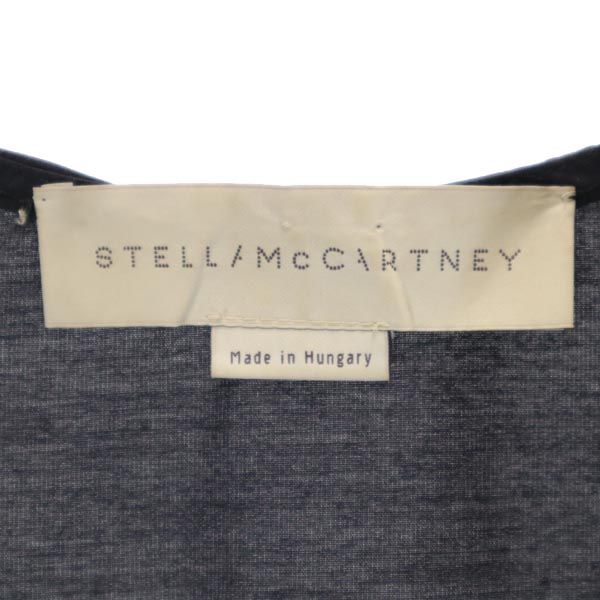 Stella McCartney ステラマッカートニー ノースリーブ フロントリボン カットソー 38 ブラック系 レディース