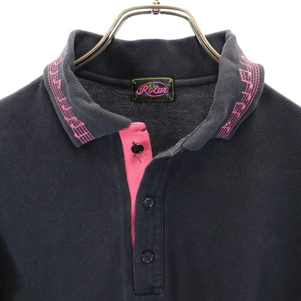 ROTAR ローター 半袖 ポロシャツ 黒系 メンズ