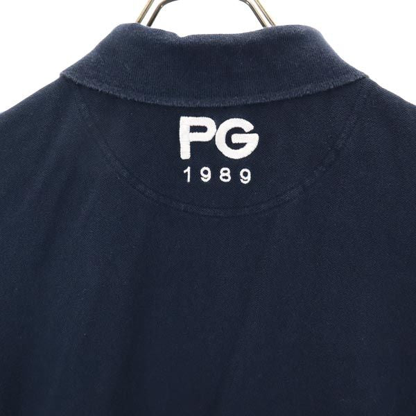 PEARLY GATES パーリーゲイツ 日本製 ゴルフ 半袖 ポロシャツ 3 ネイビー系 鹿の子 レディース