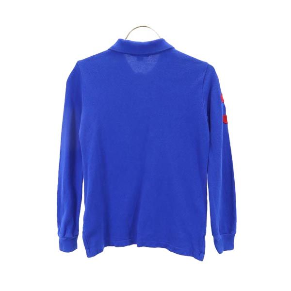 POLO RALPH LAUREN ポロラルフローレン ビッグポニー 長袖 ポロシャツ 6(120/60) ブルー系 鹿の子 キッズ