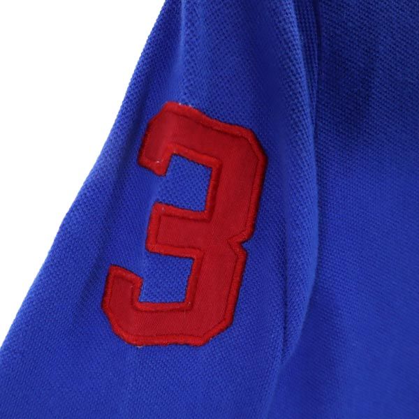 POLO RALPH LAUREN ポロラルフローレン ビッグポニー 長袖 ポロシャツ 6(120/60) ブルー系 鹿の子 キッズ