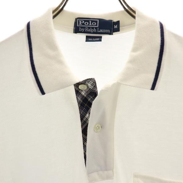 Polo by Ralph Lauren ポロバイラルフローレン 半袖 ポロシャツ M ホワイト系 鹿の子 メンズ
