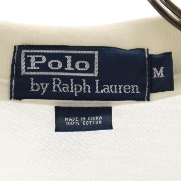Polo by Ralph Lauren ポロバイラルフローレン 半袖 ポロシャツ M ホワイト系 鹿の子 メンズ