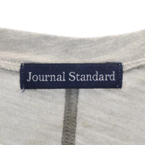 ジャーナルスタンダード 日本製 半袖 Vネック Tシャツ F グレー系 JOURNAL STANDARD レディース