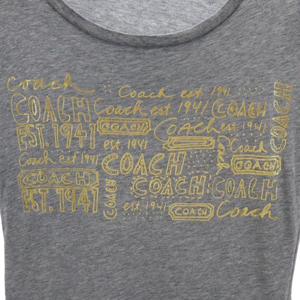コーチ 半袖 Tシャツ XS グレー系 COACH レディース