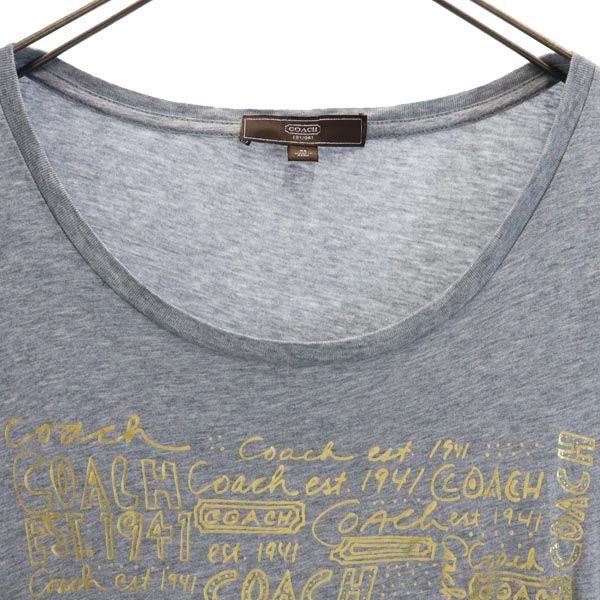 コーチ 半袖 Tシャツ XS グレー系 COACH レディース