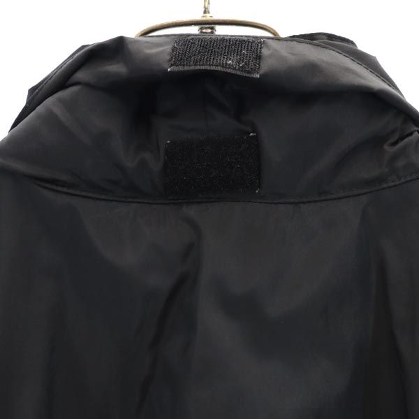 adidas アディダス 90s オールド バック 刺繍 ナイロンジャケット XXL ブラック ビッグサイズ フード メンズ